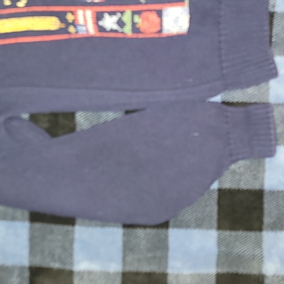 Vintage.  Made in USA. Lands' End Knit Alphabet sweater.  Women's Large. 🔥 - Picture 5 of 15